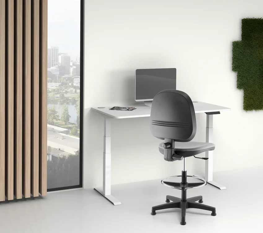 Tabouret B-line repose pied Chromé / plastic + base plastic additional image